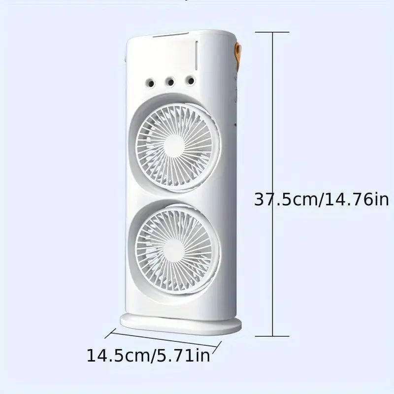 MINI ENFRIADOR VENTILADOR DOBLE DIFUSOR